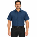 Camisa de trabajo Red Kap SX20 para hombre Azul marino, de frente fajada | color:azul-marino