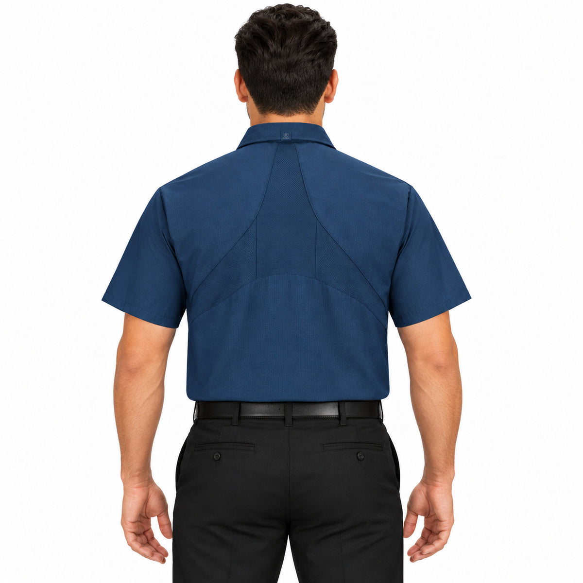 Camisa de trabajo Red Kap SX20 para hombre Azul marino, de espalda fajada | color:azul-marino