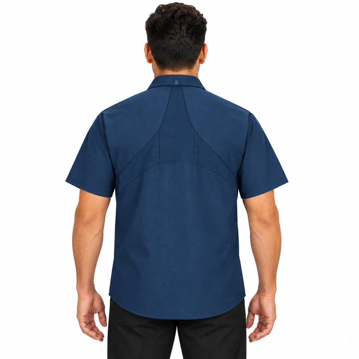 Camisa de trabajo Red Kap SX20 para hombre Azul marino, de espalda desfajada | color:azul-marino