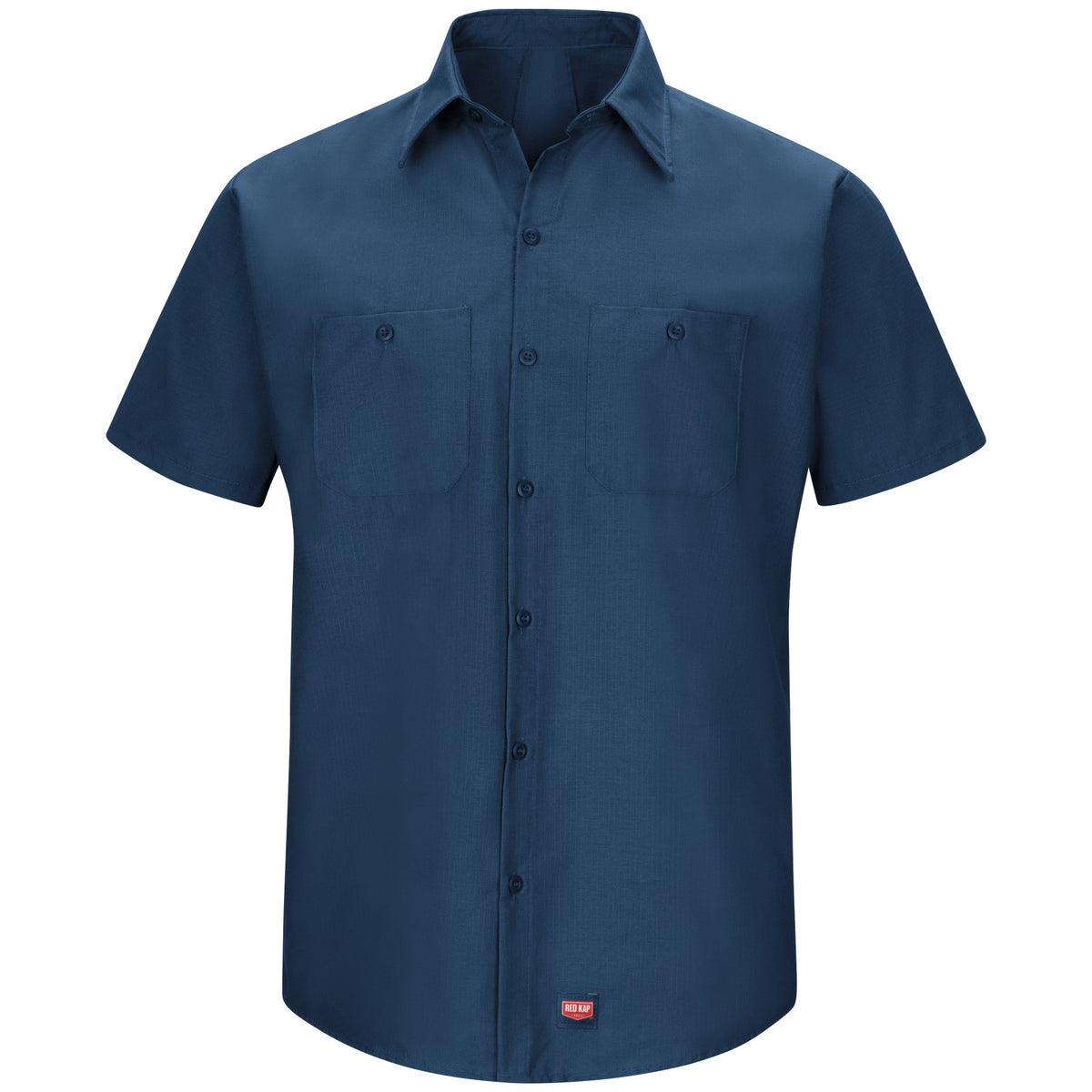 Camisa de trabajo Red Kap SX20 para hombre Azul marino, prenda sola de frente | color:azul-marino