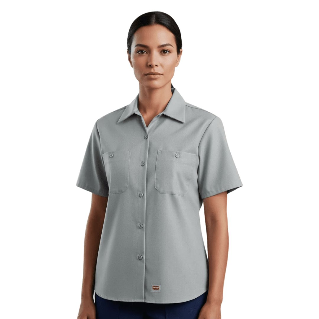 Red Kap Sx21 Blusa Trabajo Manga Corta Ajustable Resistente - Garufa Jeans