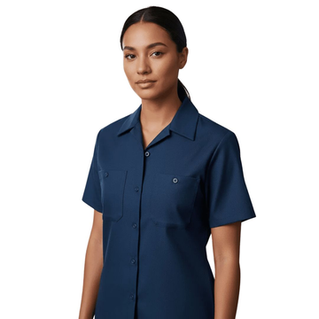 Red Kap Sx21 Blusa Trabajo Manga Corta Ajustable Resistente - Garufa Jeans