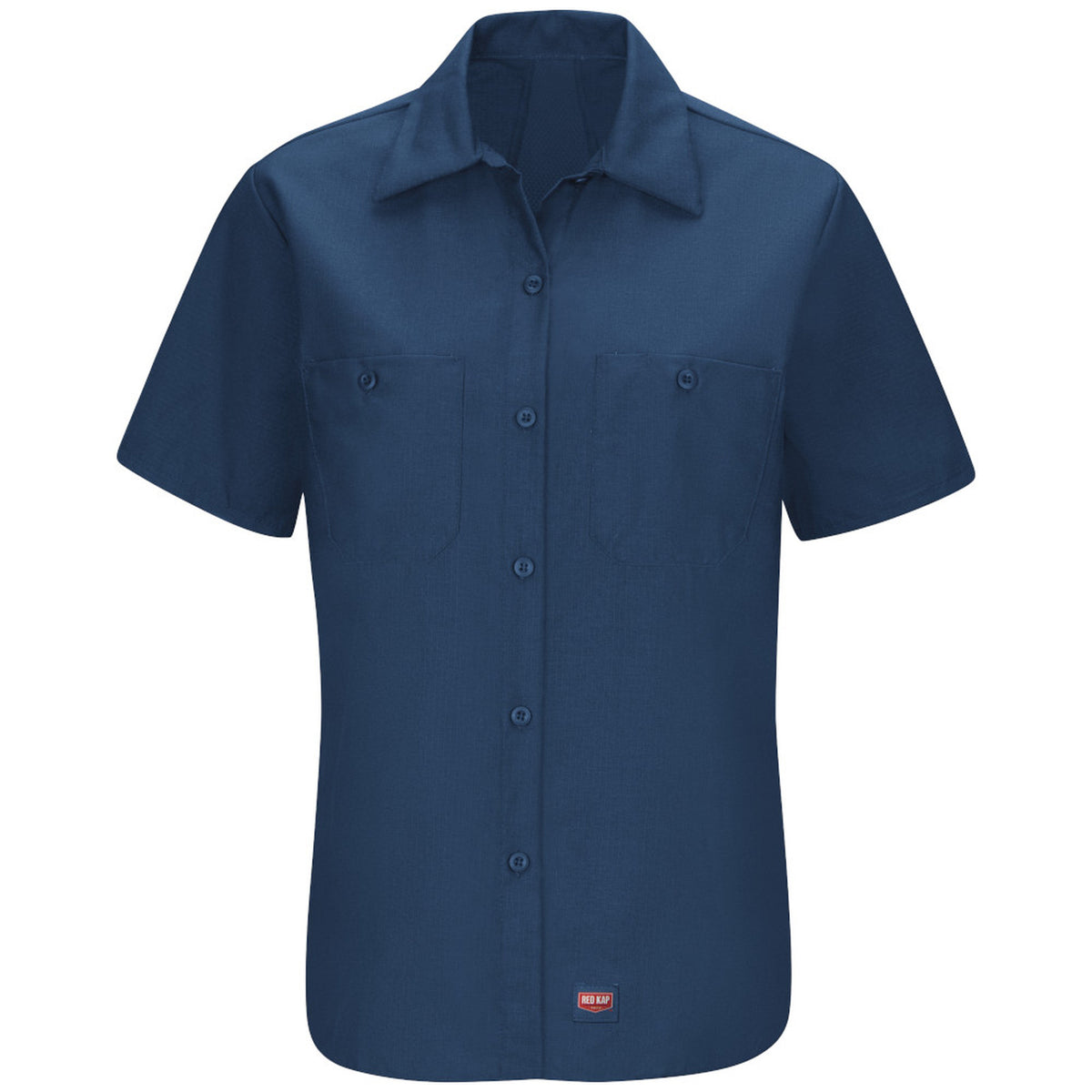 Blusa de trabajo Red Kap SX21 para mujer Azul marino, prenda sola de frente | color:azul-marino