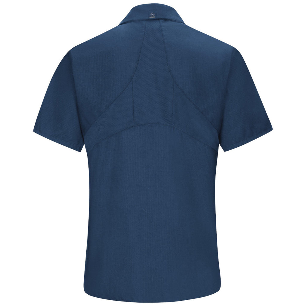 Blusa de trabajo Red Kap SX21 para mujer Azul marino, prenda sola de espalda