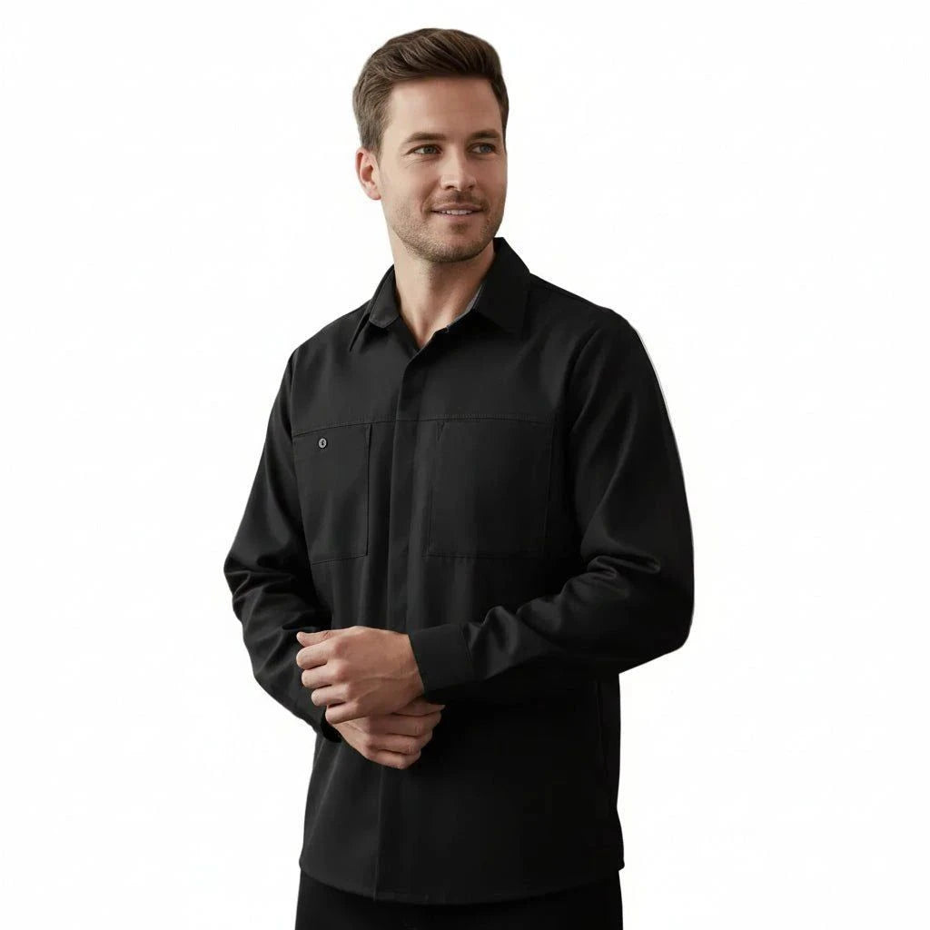 Red Kap Sy32 Camisa Manga Larga Mecánico Repelente Aceite #mlpos_11 | Color: BC - Negra con Gris #color_bc_-_negra_con_gris #sku_sy32bcrg2xl #sku_sy32bcrgl #sku_sy32bcrgm #sku_sy32bcrgs #sku_sy32bcrgxl