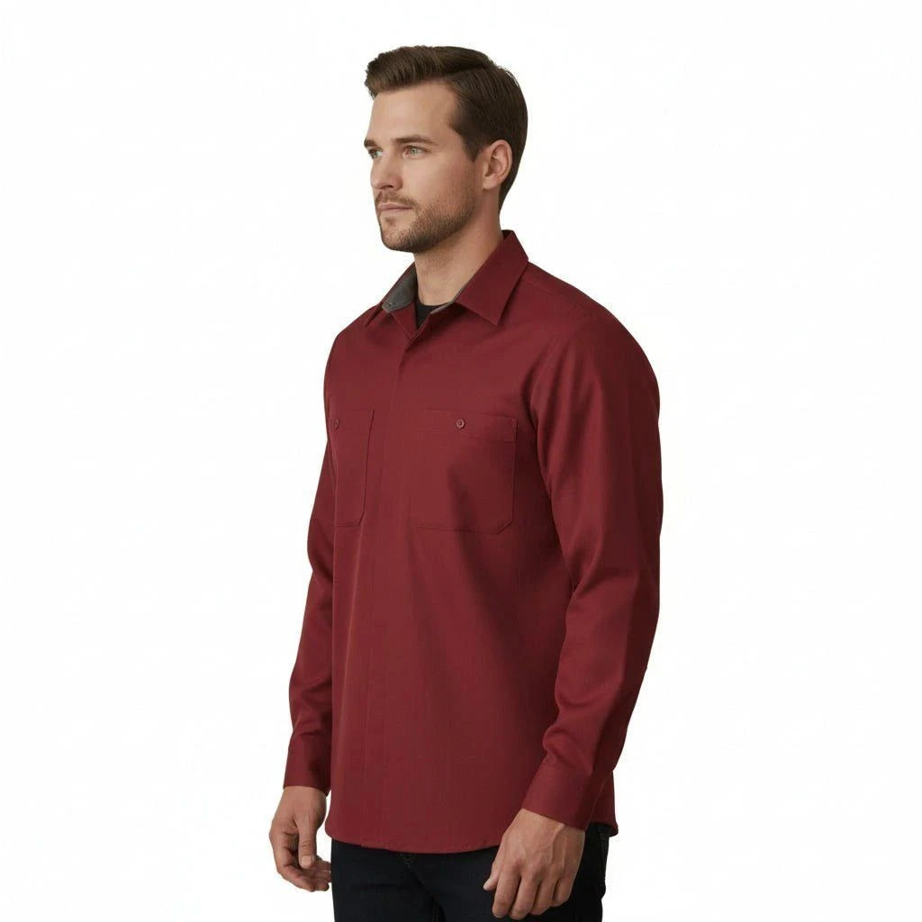 Red Kap Sy32 Camisa Manga Larga Mecánico Repelente Aceite #mlpos_50 | Color: GC - Gris con gris Oxford #color_gc_-_gris_con_gris_oxford #sku_sy32gcrg2xl #sku_sy32gcrgl #sku_sy32gcrgm #sku_sy32gcrgs #sku_sy32gcrgxl
