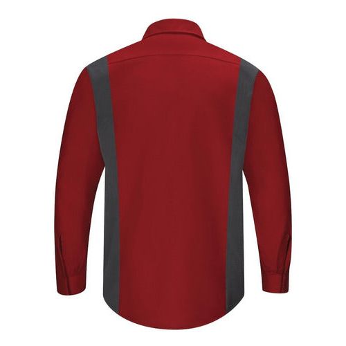 Red Kap Sy32 Camisa Manga Larga Mecánico Repelente Aceite #mlpos_53 | Color: FC - Roja con Gris Oxford #color_fc_-_roja_con_gris_oxford #sku_sy32fcrgl #sku_sy32fcrgm #sku_sy32fcrgs #sku_sy32fcrgxl #sku_sy32fcrgxxl