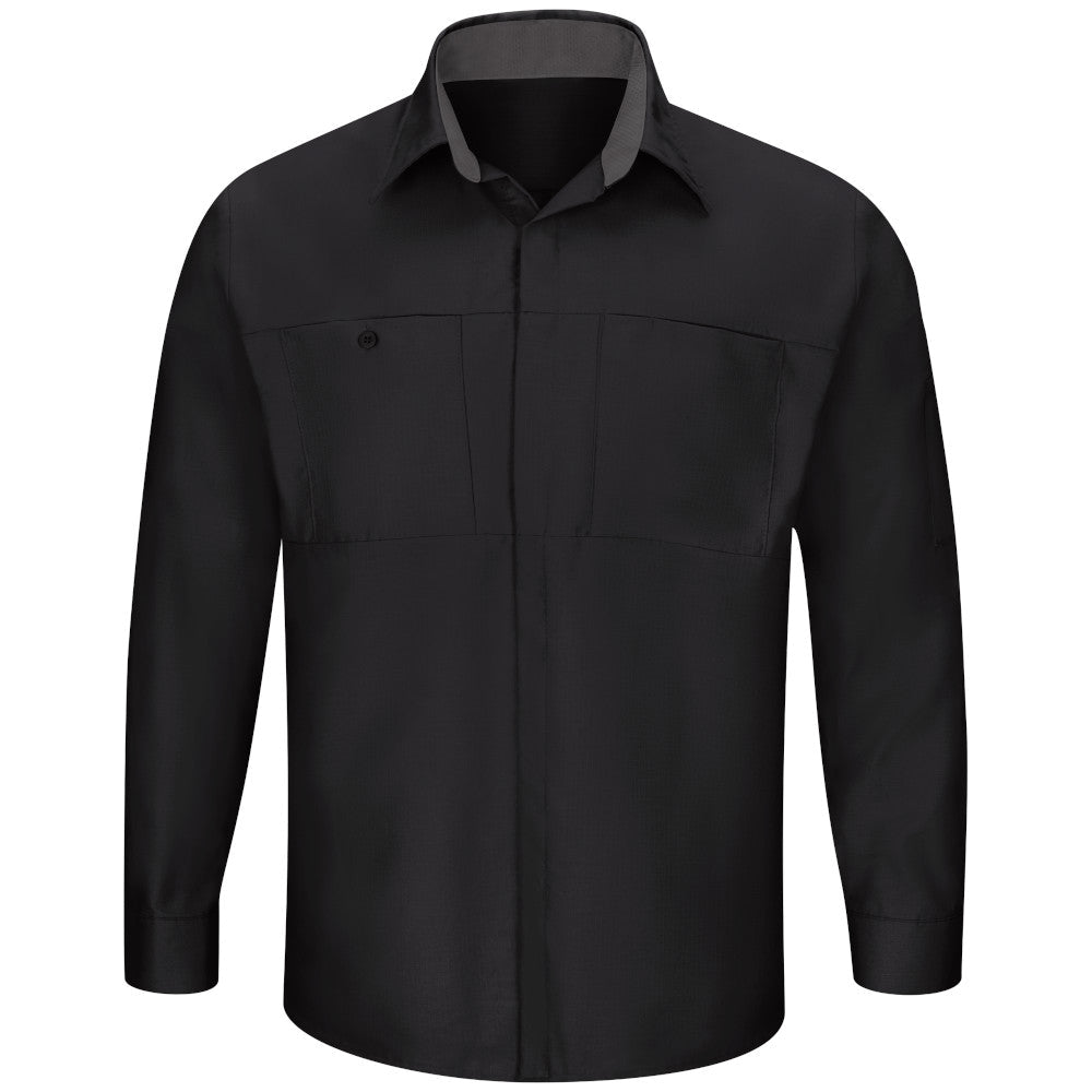 Red Kap Sy32 Camisa Manga Larga Repelente Aceite Talla Extra - Garufa Jeans