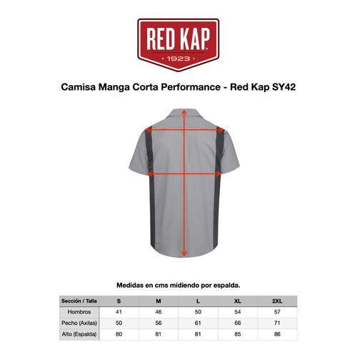 Red Kap Sy42 Camisa Manga Corta Mecánico Repelente Aceite - Garufa Jeans