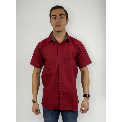 Red Kap Sy42 Camisa Manga Corta Mecánico Repelente Aceite - Garufa Jeans