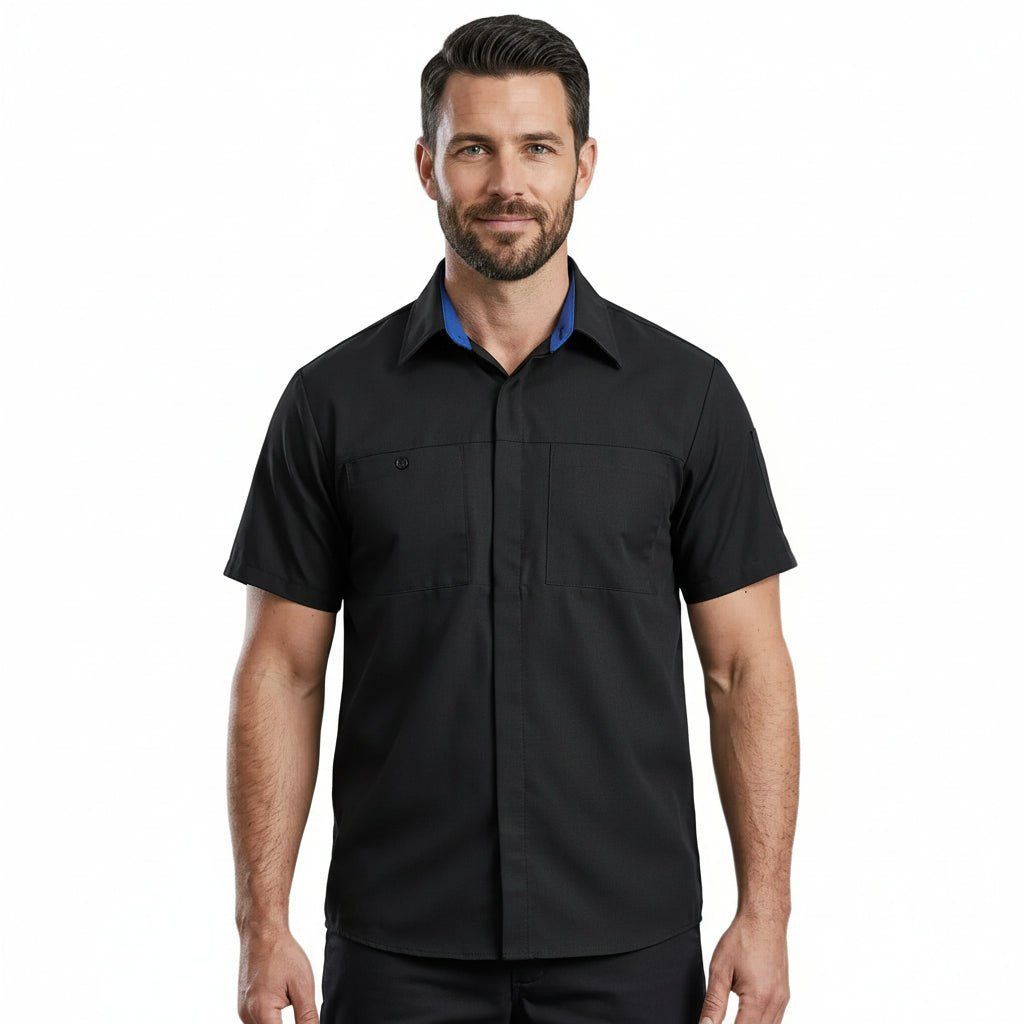 Red Kap Sy42 Camisa Manga Corta Mecánico Repelente Aceite - Garufa Jeans