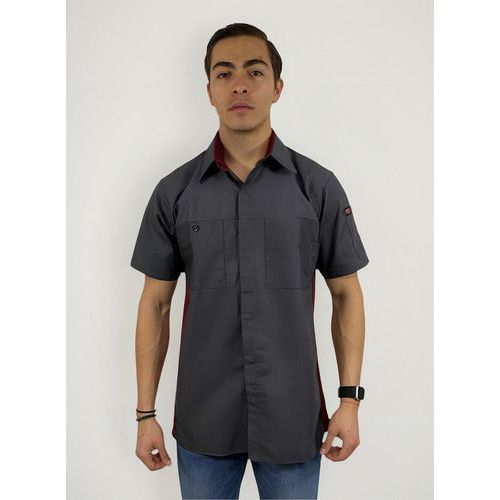 Red Kap Sy42 Camisa Manga Corta Mecánico Repelente Aceite - Garufa Jeans