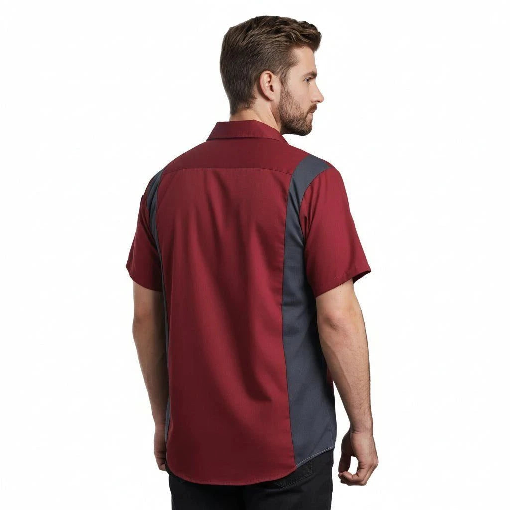 Red Kap Sy42 Camisa Manga Corta Mecánico Repelente Aceite - Garufa Jeans