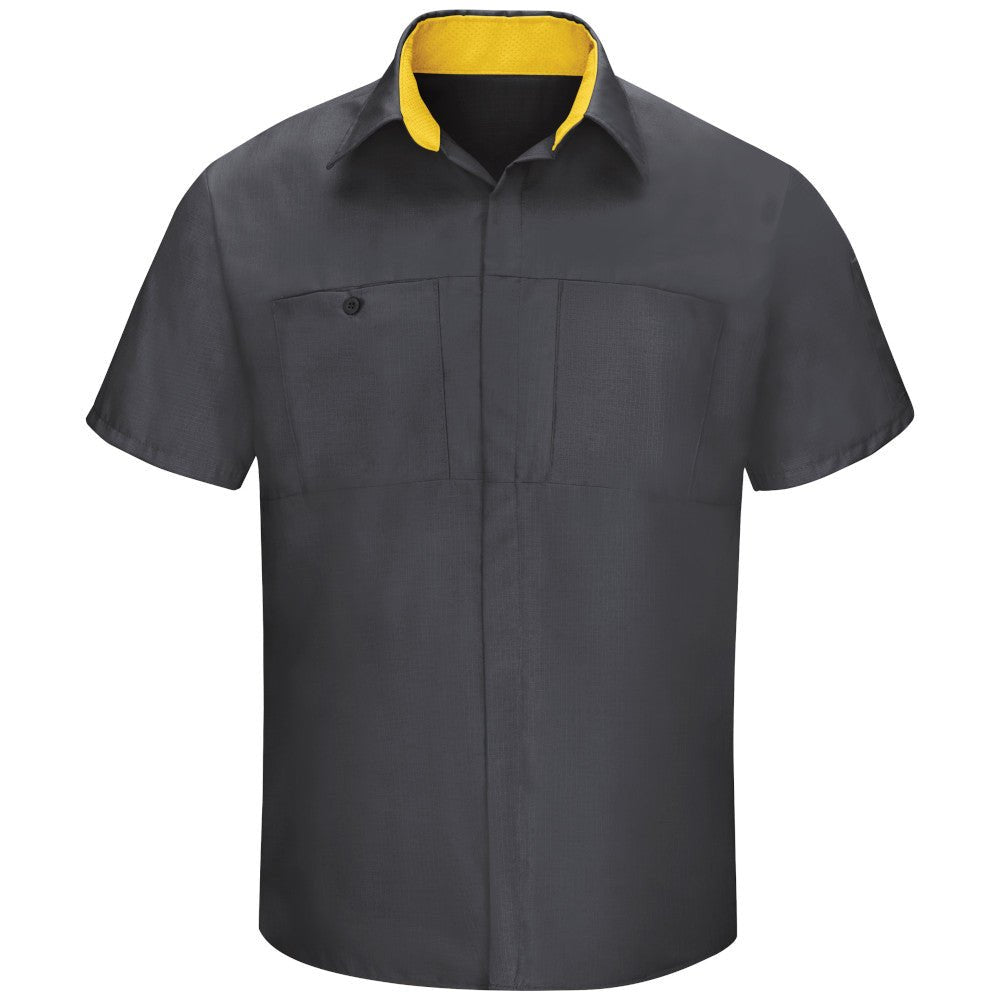 Red Kap Sy42 Camisa Manga Corta Repelente Aceite Talla Extra - Garufa Jeans