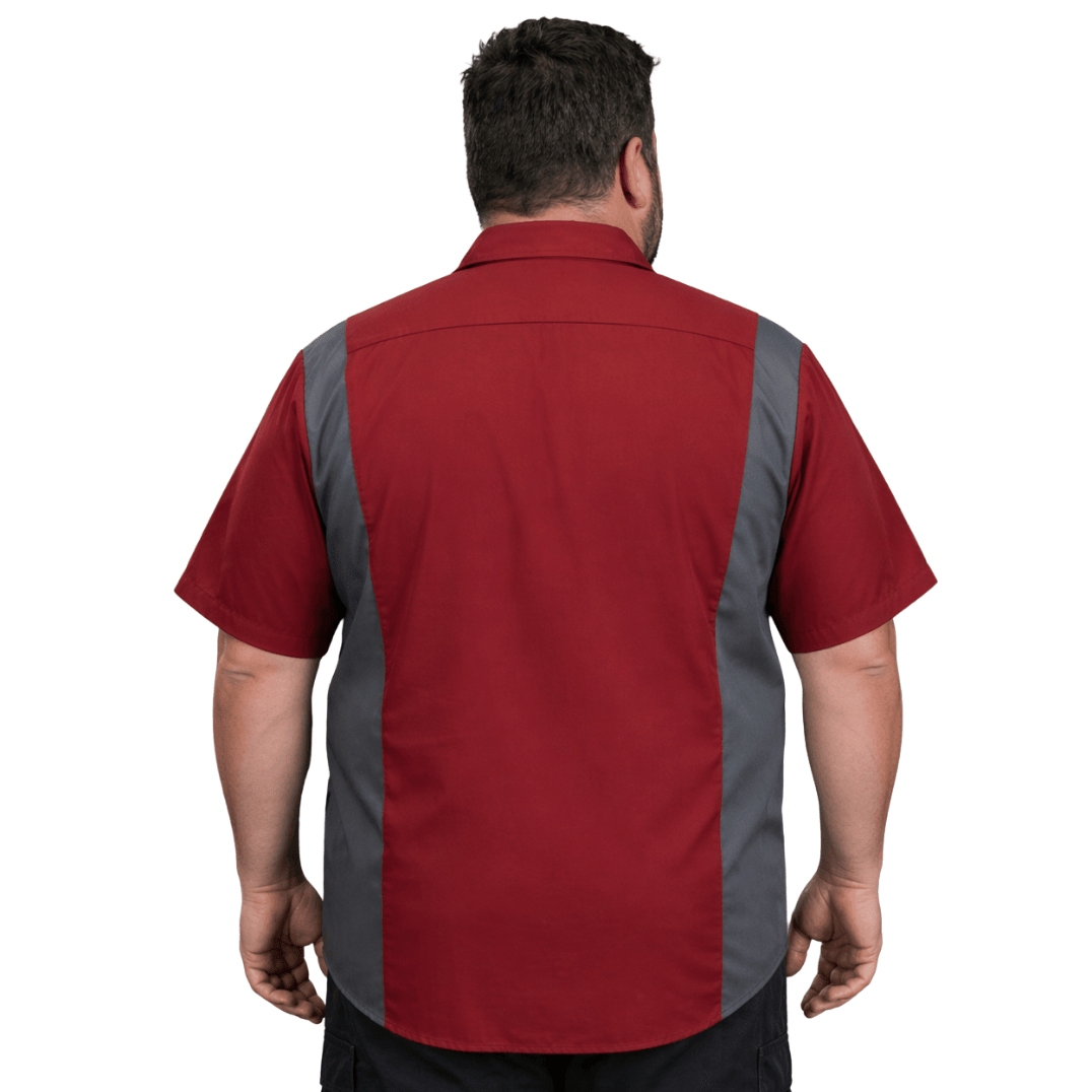 Red Kap Sy42 Camisa Manga Corta Repelente Aceite Talla Extra - Garufa Jeans