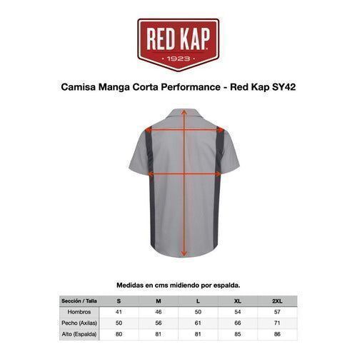 Red Kap Sy42 Camisa Manga Corta Repelente Aceite Talla Extra - Garufa Jeans