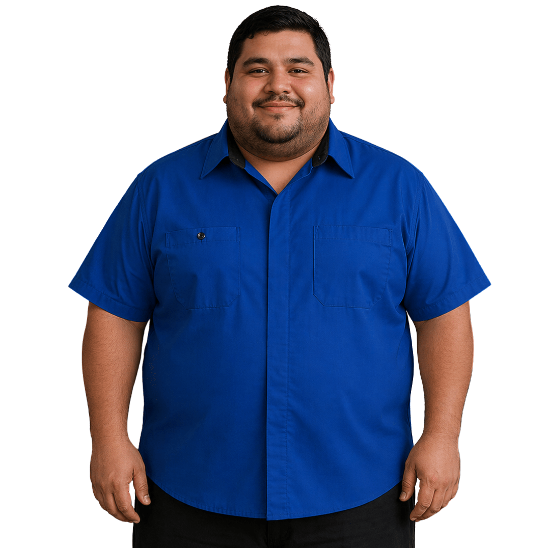 Red Kap Sy42 Camisa Manga Corta Repelente Aceite Talla Extra - Garufa Jeans