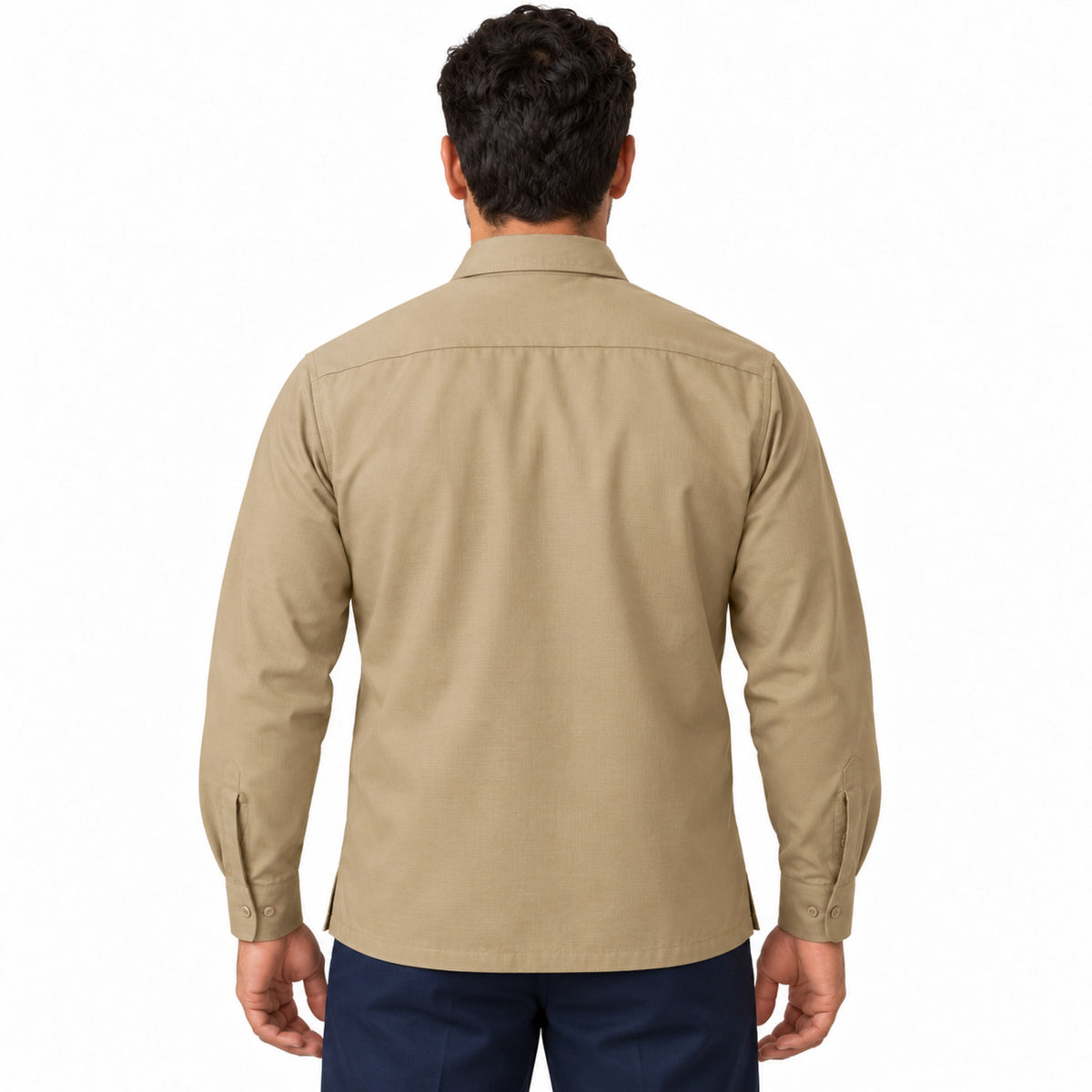 Camisa de trabajo Red Kap SY50 para hombre khaki, espalda desfajada | color:khaki