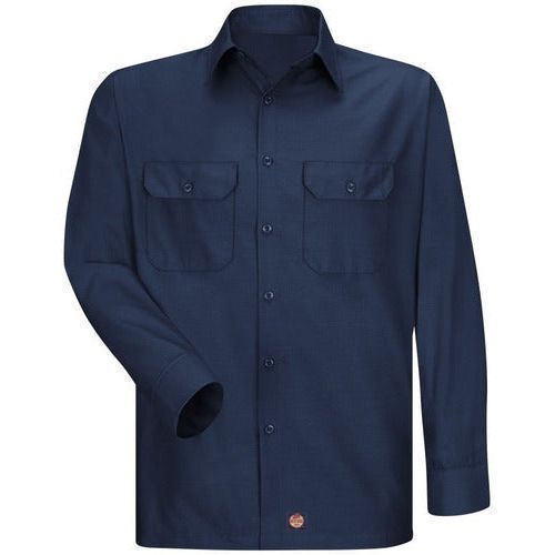 Red Kap Sy50 Camisa Trabajo Manga Larga Ripstop Resistente - Garufa Jeans