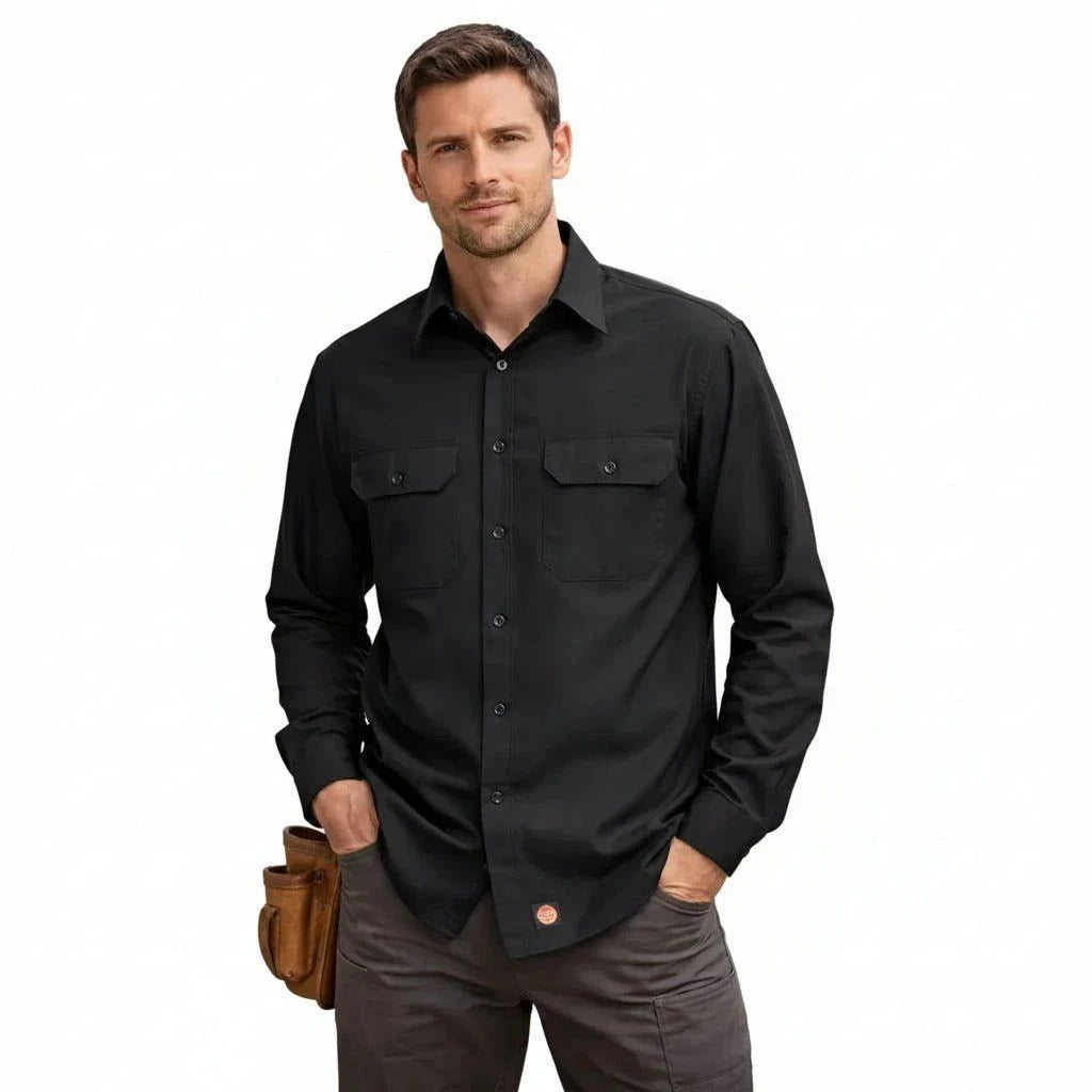 Red Kap Sy50 Camisa Trabajo Manga Larga Ripstop Resistente - Garufa Jeans