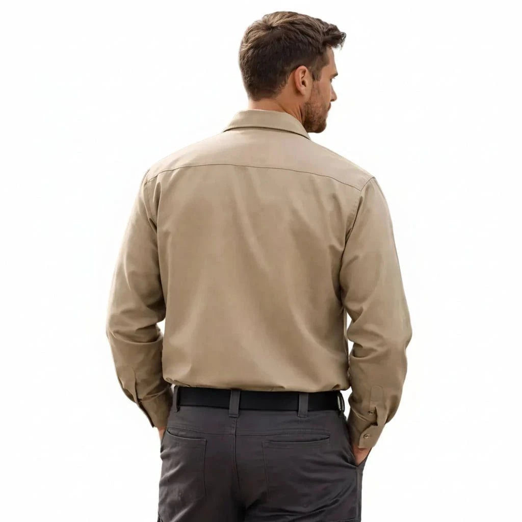 Red Kap Sy50 Camisa Trabajo Manga Larga Ripstop Resistente - Garufa Jeans