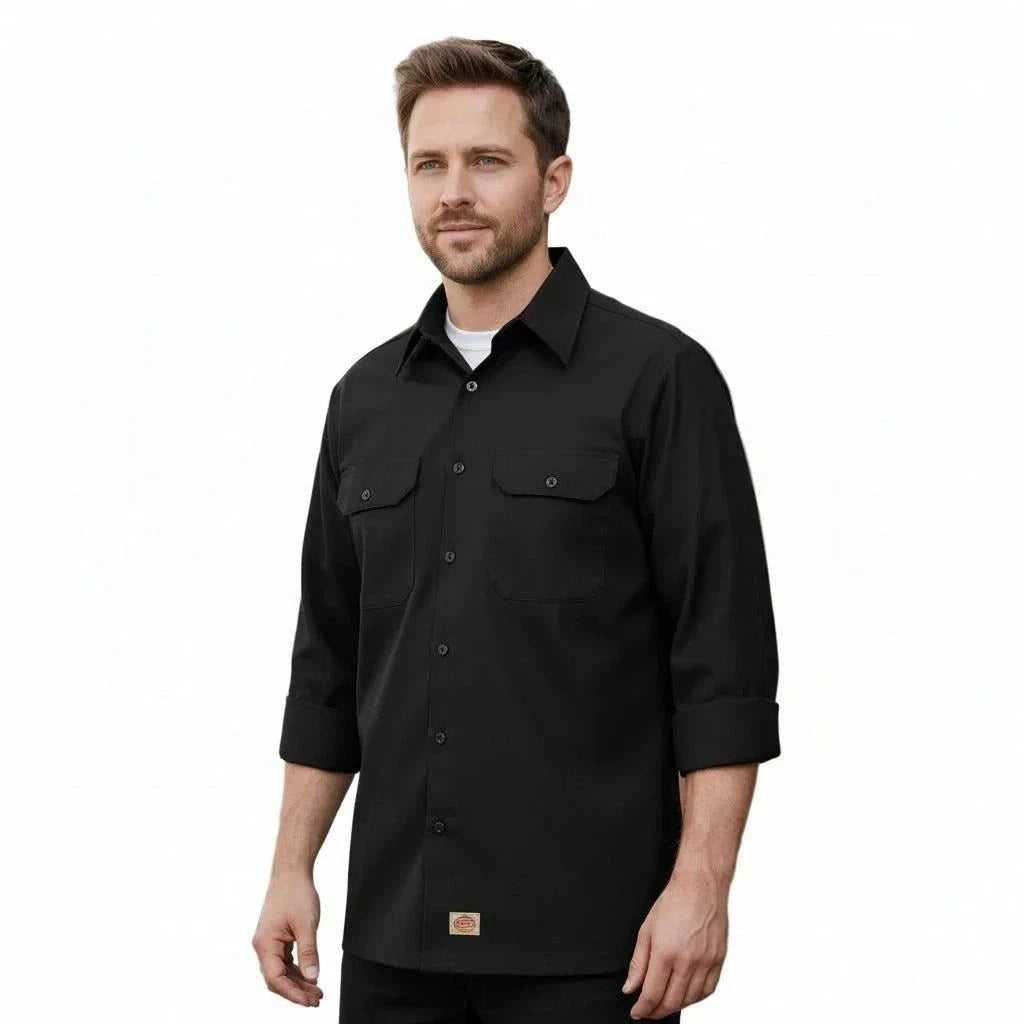 Red Kap Sy50 Camisa Trabajo Manga Larga Ripstop Resistente - Garufa Jeans