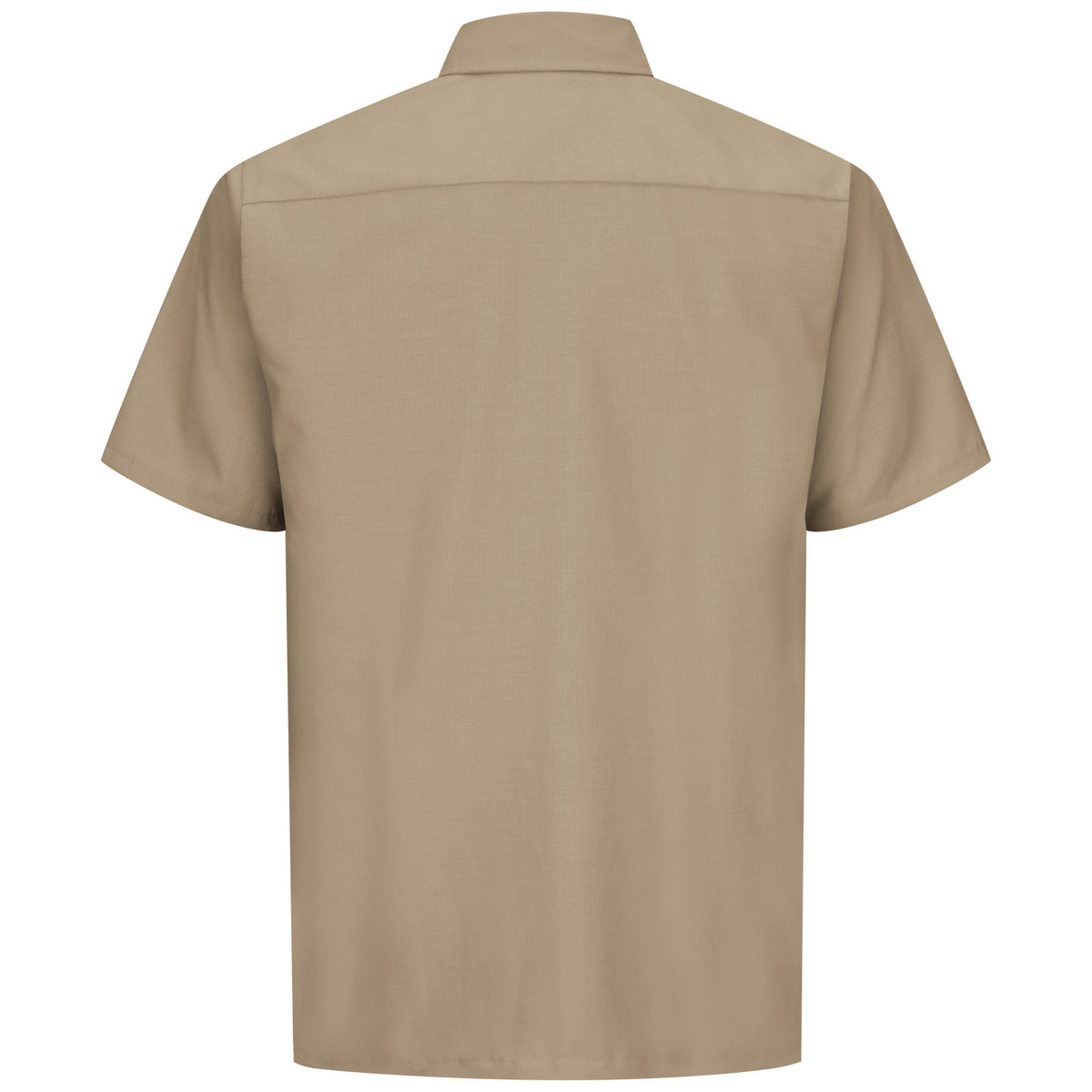 Camisa de trabajo Red Kap SY60 para hombre talla extra color Khaki, prenda sola vista posterior | color:khaki
