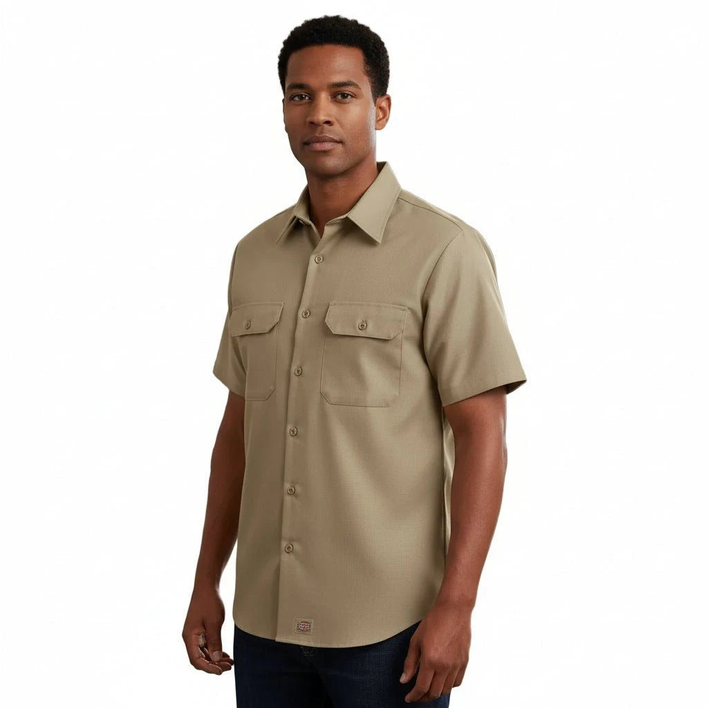 Red Kap Sy60 Camisa Trabajo Manga Corta Ripstop Resistente - Garufa Jeans