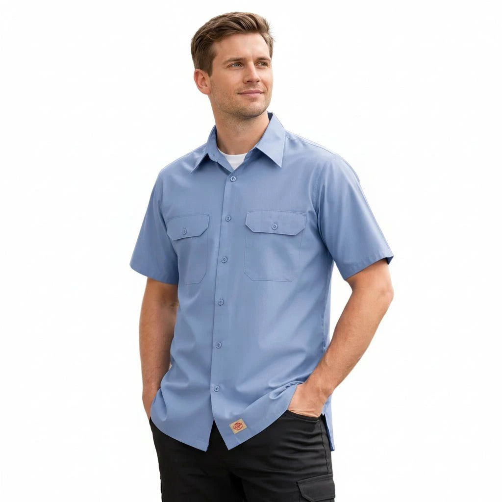 Red Kap Sy60 Camisa Trabajo Manga Corta Ripstop Resistente - Garufa Jeans