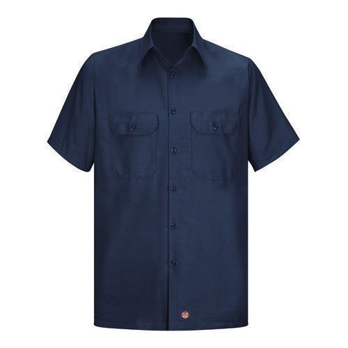 Red Kap Sy60 Camisa Trabajo Manga Corta Ripstop Resistente - Garufa Jeans