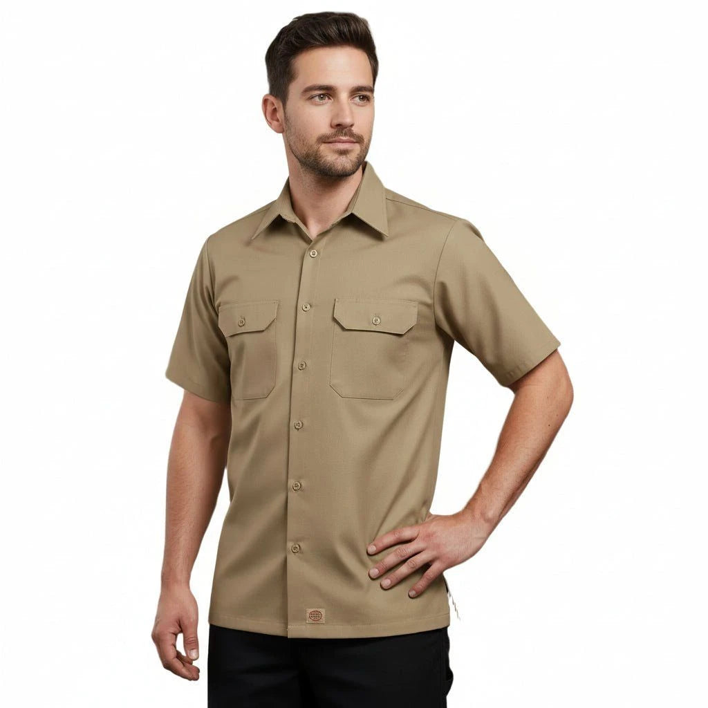 Red Kap Sy60 Camisa Trabajo Manga Corta Ripstop Resistente - Garufa Jeans