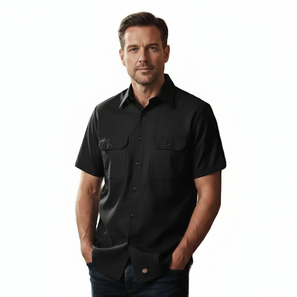 Red Kap Sy60 Camisa Trabajo Manga Corta Ripstop Resistente - Garufa Jeans