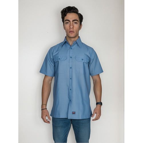 Red Kap Sy60 Camisa Trabajo Manga Corta Ripstop Resistente - Garufa Jeans