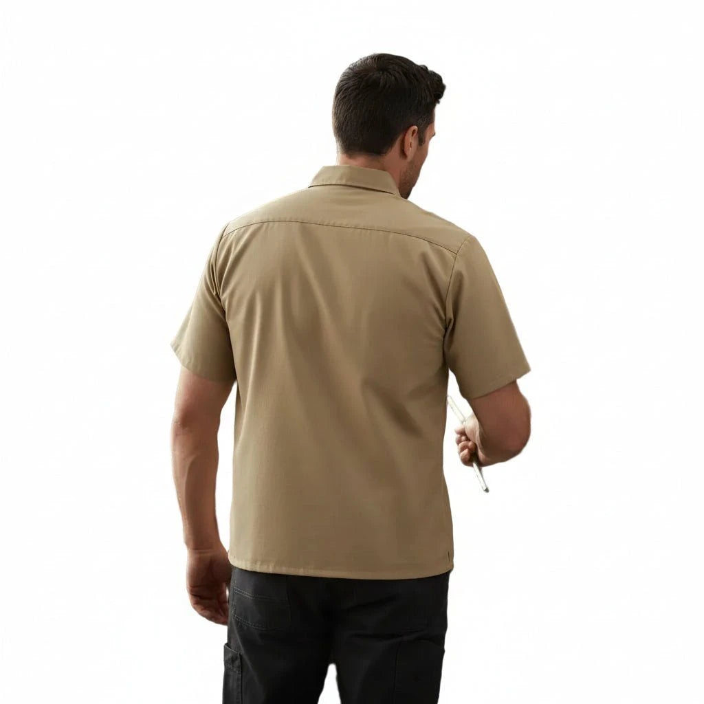 Red Kap Sy60 Camisa Trabajo Manga Corta Ripstop Resistente - Garufa Jeans