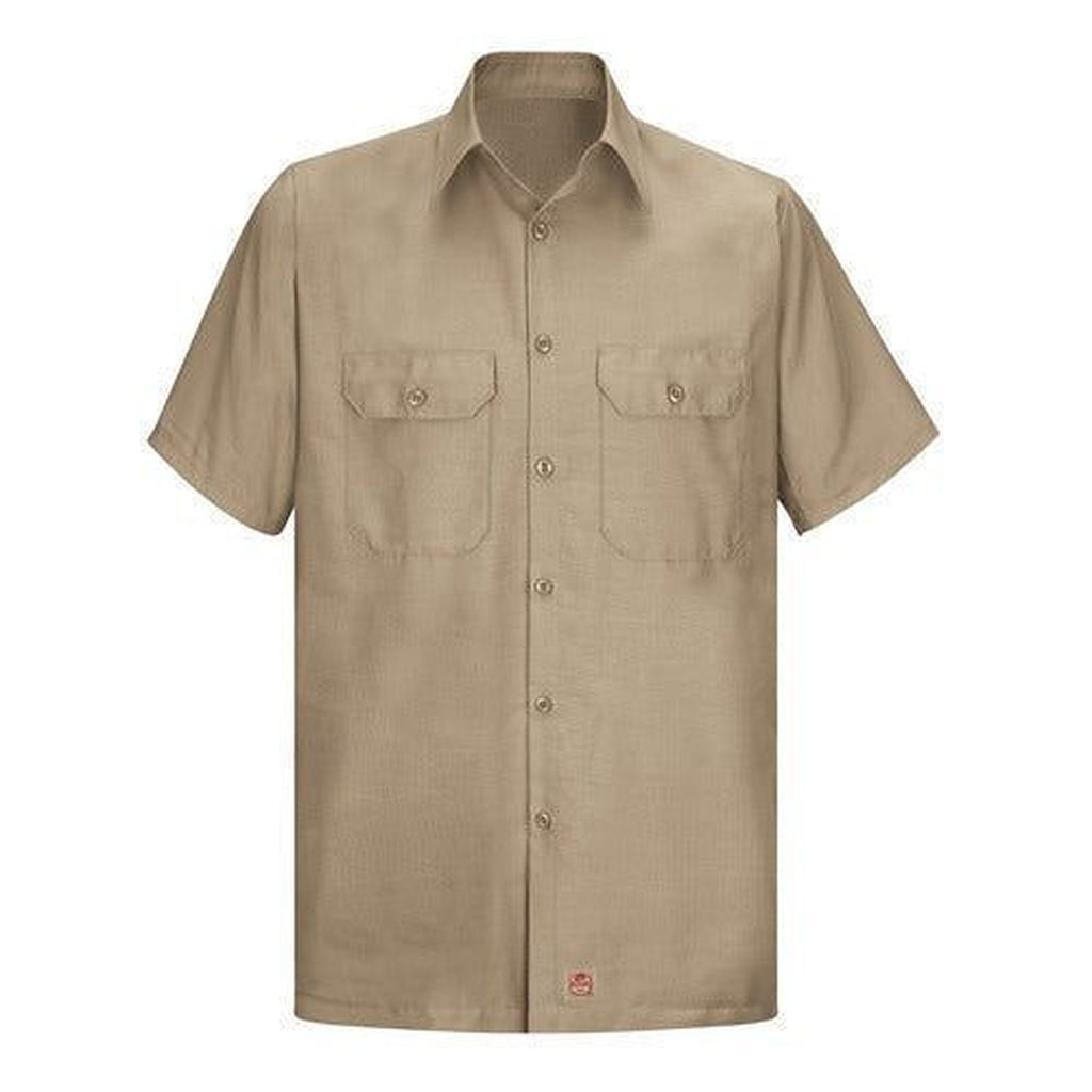Camisa de trabajo Red Kap SY60 para hombre color Khaki, prenda sola vista frontal