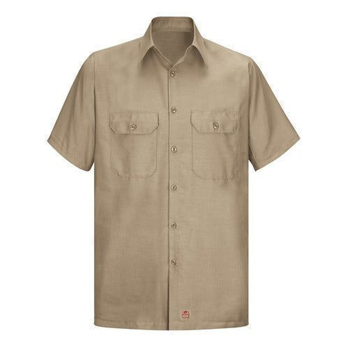 Camisa de trabajo Red Kap SY60 para hombre color Khaki, prenda sola vista frontal | color:khaki