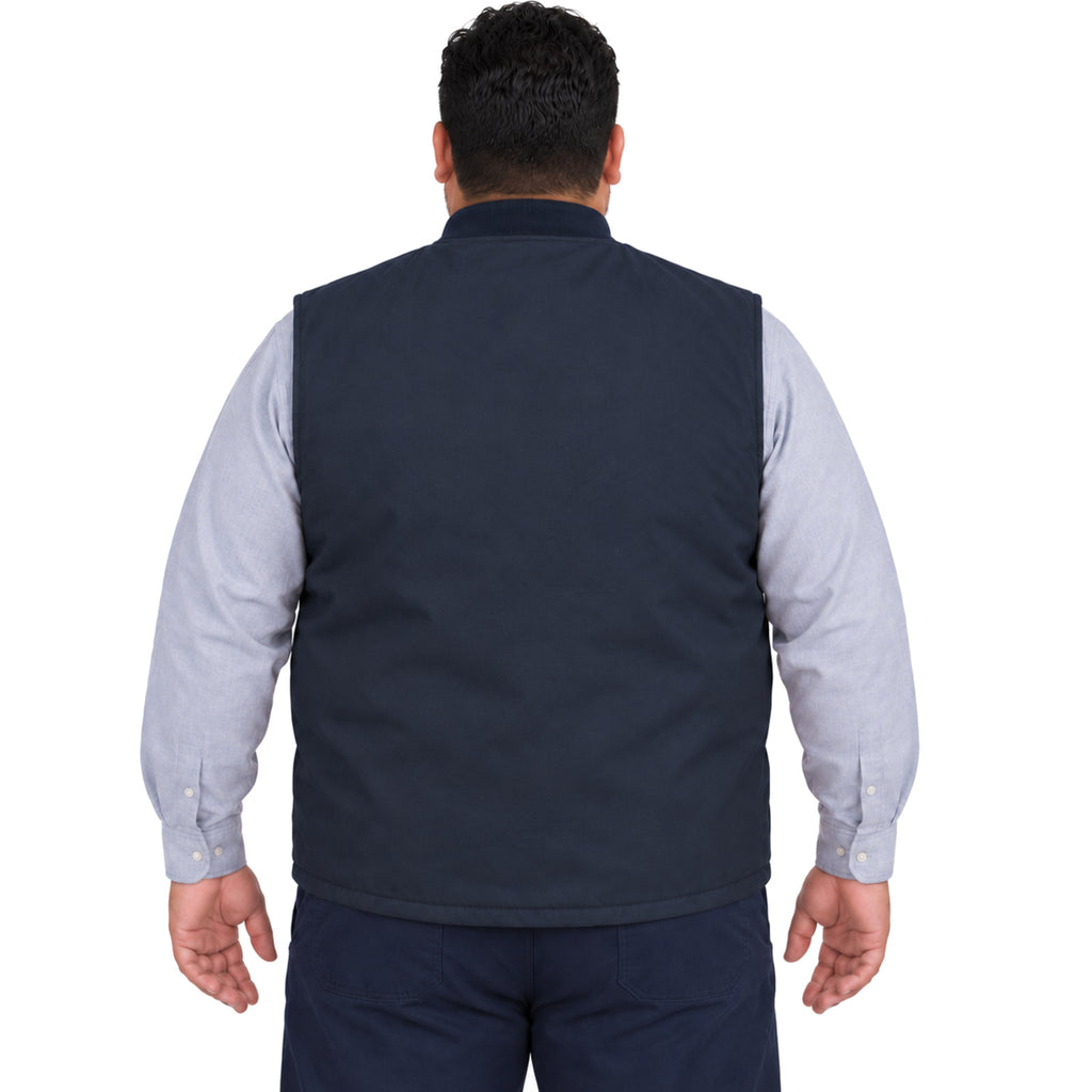Chaleco de trabajo Red Kap VD22 para hombre azul marino, vista posterior