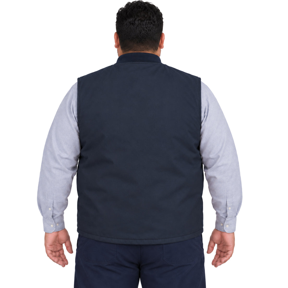 Chaleco de trabajo Red Kap VD22 para hombre azul marino, vista posterior | color:azul-marino
