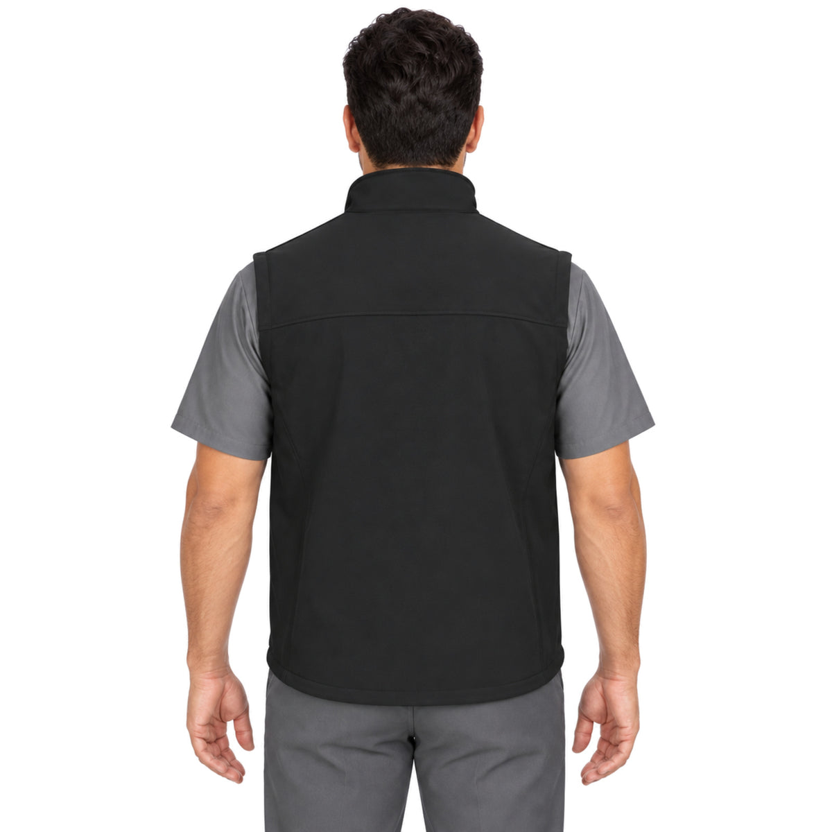 Chaleco softshell Red Kap VP62 para hombre negro, vista posterior | color:negro