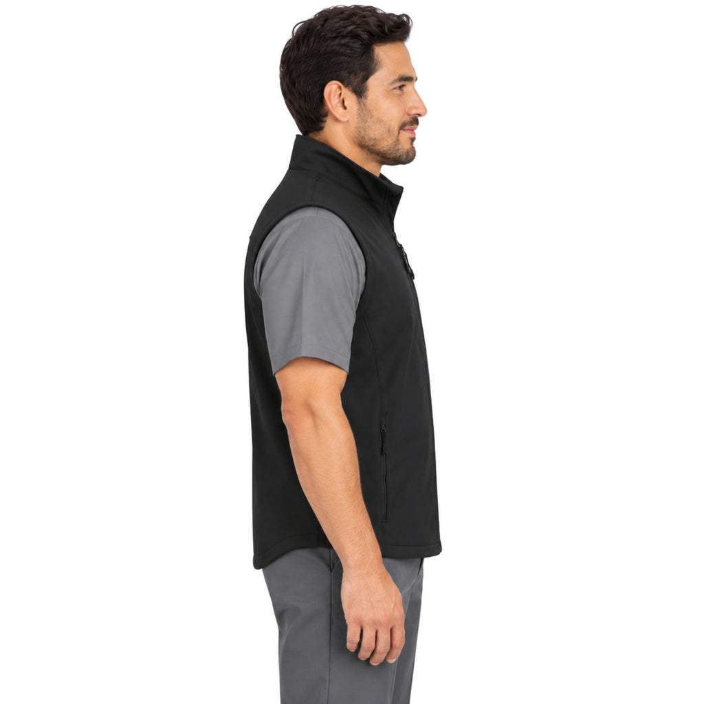 Chaleco softshell Red Kap VP62 para hombre negro, perfil derecho