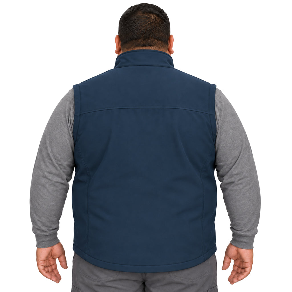 Chaleco softshell Red Kap VP62 para hombre talla extra azul marino, vista posterior