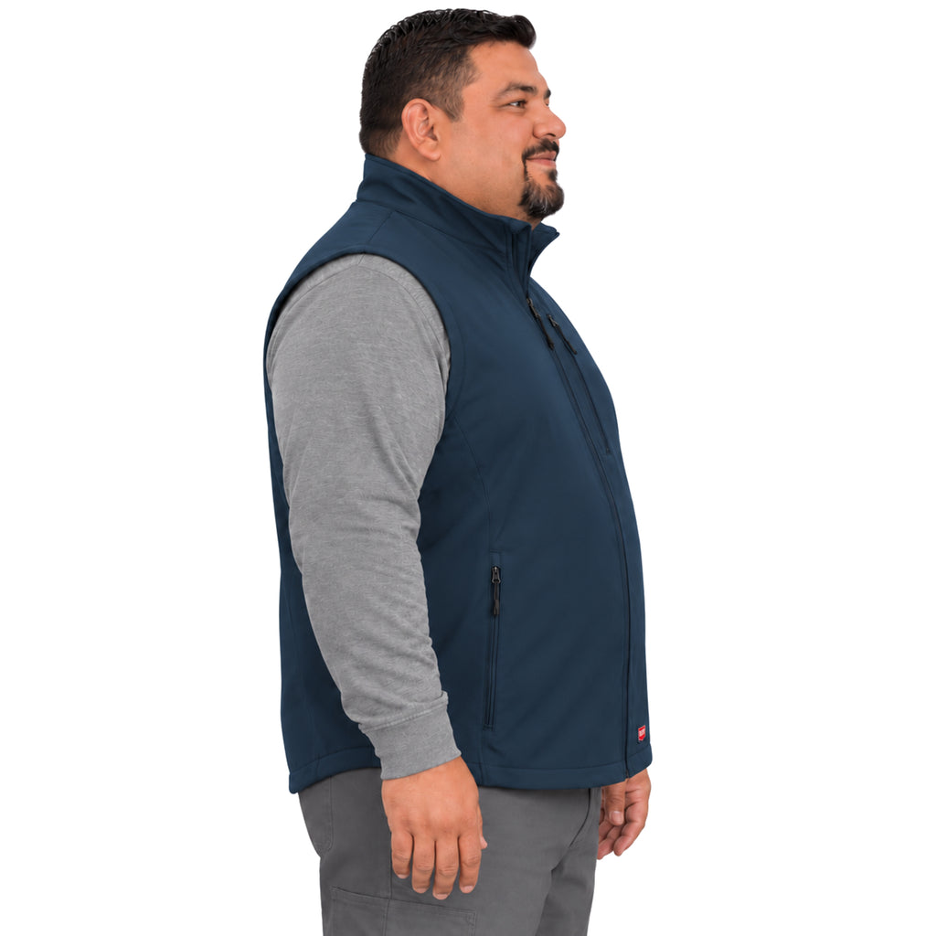 Chaleco softshell Red Kap VP62 para hombre talla extra azul marino, perfil derecho