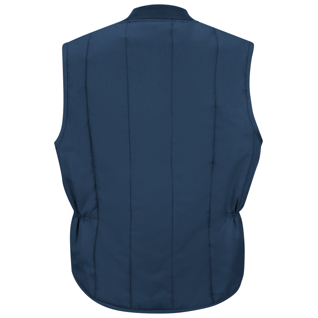 Chaleco acolchado Red Kap VT22 para hombre azul marino, prenda vista de espalda