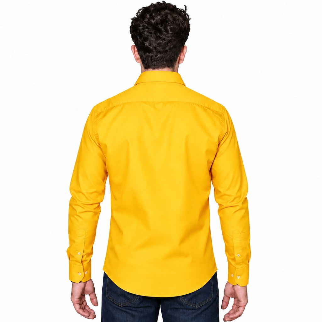 Camisa de vestir para hombre Rodolfo Mango - Rodolfo, espalda desfajada con mezclilla