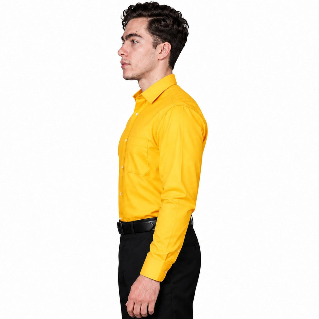 Camisa de vestir para hombre Rodolfo Mango - Rodolfo, perfil izquierdo fajada
