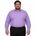 Camisa de vestir Rodolfo para hombre lila, frontal fajada sin corbata | color:lila-rodolfo