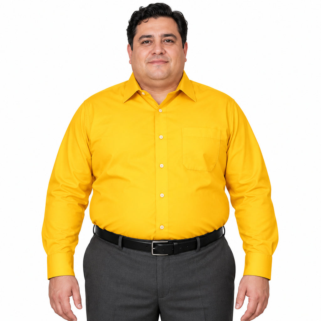 Camisa de vestir Rodolfo Valentini para hombre mango, frontal fajada sin corbata