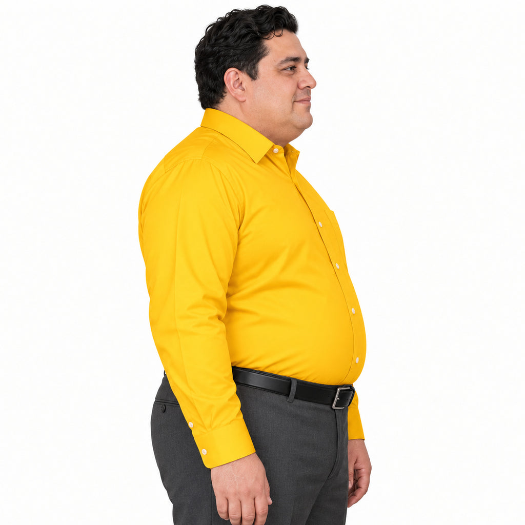 Camisa de vestir Rodolfo Valentini para hombre mango, perfil derecho fajada