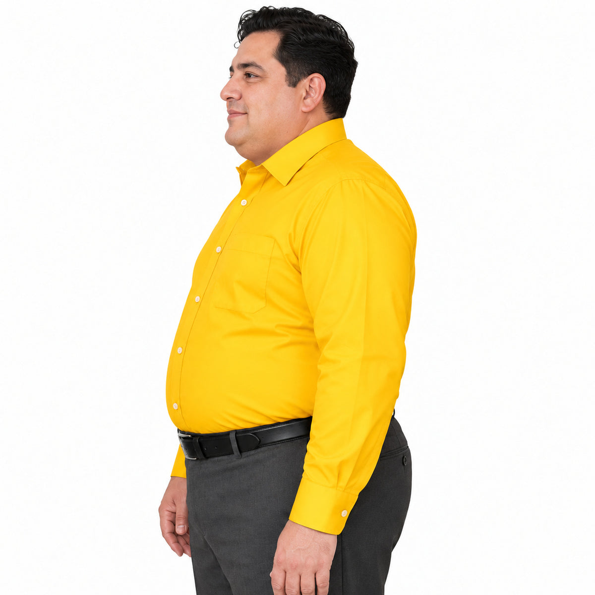 Camisa de vestir Rodolfo Valentini para hombre mango, perfil izquierdo fajada | color:mango-rodolfo