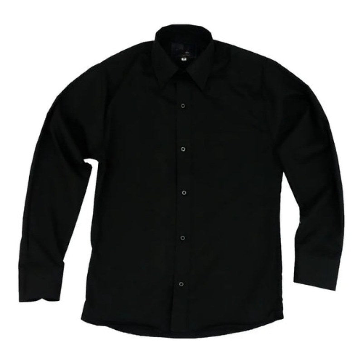 Camisa de vestir Rodolfo negra para hombre tallas 52 a 56, prenda en plano frontal | color:negra-rodolfo